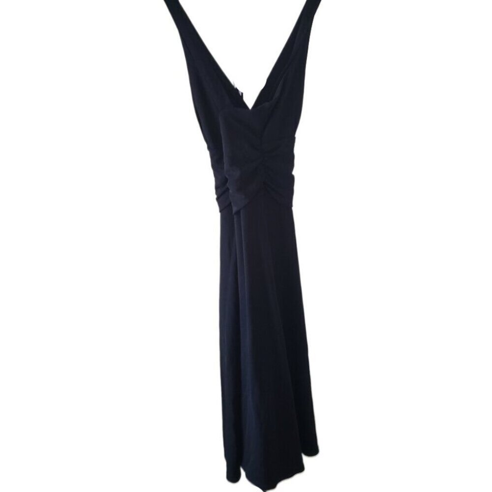 Boston Proper Black Sleeveless V-Neck Dress